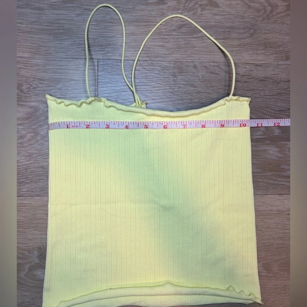 Free People Light Yellow Camisole Top